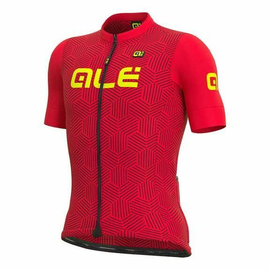 MAGLIA ESTIVA DA CICLISMO UOMO ALE' SOLID CROSS COLORE ROSSO