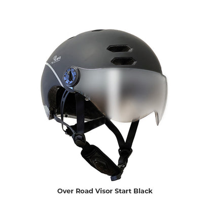 CASCO MFI OVER ROAD VISOR START - Casco con Visiera, Luci Integrate e Indicatori di direzione