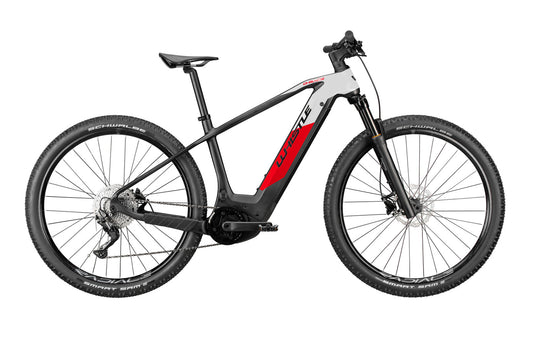 Bicicletta a pedalata assistita eBike Whistle O-Race C7.4 OLI Edge 90 nm 250W 603Wh 1x10s Carbon/Red