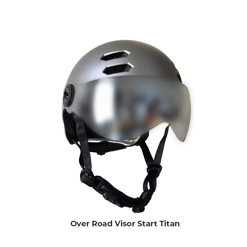 CASCO MFI OVER ROAD VISOR START - Casco con Visiera, Luci Integrate e Indicatori di direzione